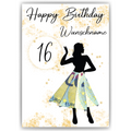 Geldgeschenk zum 16. Geburtstag Personalisiert Frauen Geburtstagsgeschenk Freundin Geld Geschenk personalisierbar