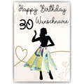 Geldgeschenk zum 30. Geburtstag Personalisiert Frauen Geburtstagsgeschenk Freundin Geld Geschenkidee