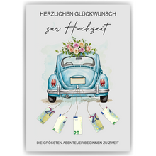 Laden Sie das Bild in den Galerie-Viewer, Geldgeschenk Hochzeit | Hochzeitsgeschenk für Brautpaar Geld kreativ verschenken
