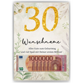 Personalisiertes Geldgeschenk zum 30. Geburtstag Männer Frauen Geburtstagsgeschenk Geld Geschenkidee personalisierbar