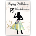 Geldgeschenk zum 15. Geburtstag Personalisiert Frauen Geburtstagsgeschenk Freundin Geld Geschenkidee