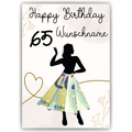 Geldgeschenk zum 65. Geburtstag Personalisiert Frauen Geburtstagsgeschenk Freundin Geld Geschenkidee