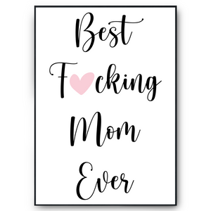 Beste Mama Kunstdruck Poster Muttertag Geschenk Dankeschön Mutter Poster Wandbild Mama Geburtstag Weihnachten
