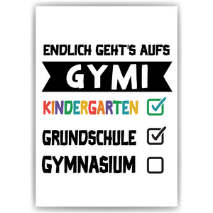 Grundschulabschluss Geschenk Schulstart Gymnasium 5. Klasse