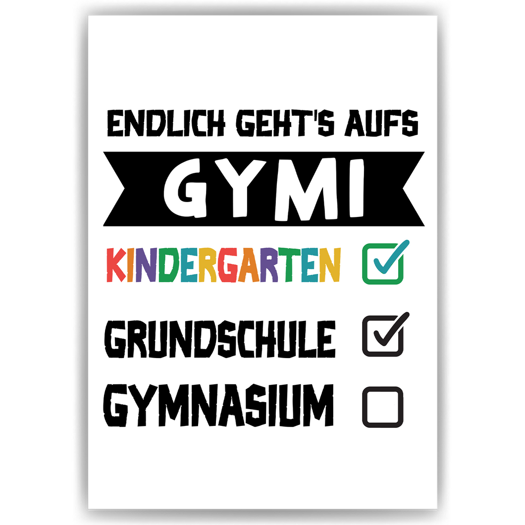 Grundschulabschluss Geschenk Schulstart Gymnasium 5. Klasse
