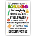 Schulkind Karte Einschulung Glückwunschkarte Schulanfang Erster Schultag