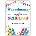 Erster Schultag Geschenk zur Einschulung personalisiert Schulanfang Erstklässler
