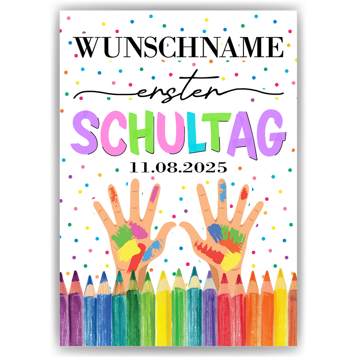 Erster Schultag Geschenk Einschulung personalisiert Schulanfang Erstklässler