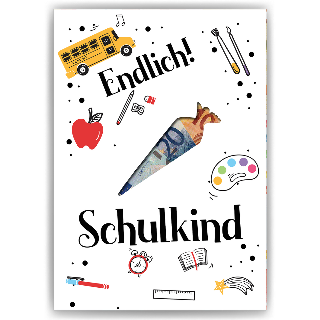 Einschulung Geldgeschenk Schulanfang Schulstart Schultüte Schuleinführung