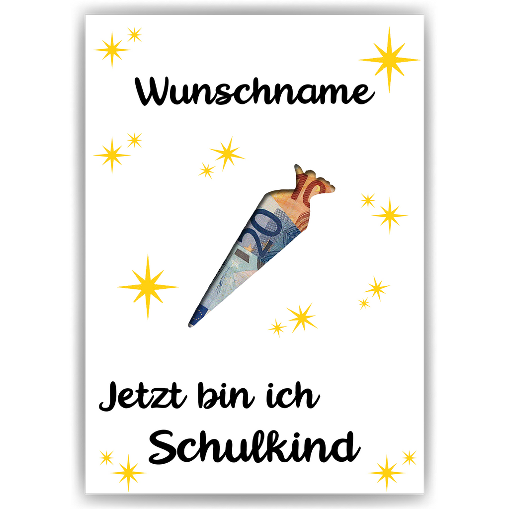 Einschulung Personalisiertes Geldgeschenk Schultüte Schulanfang Geschenk