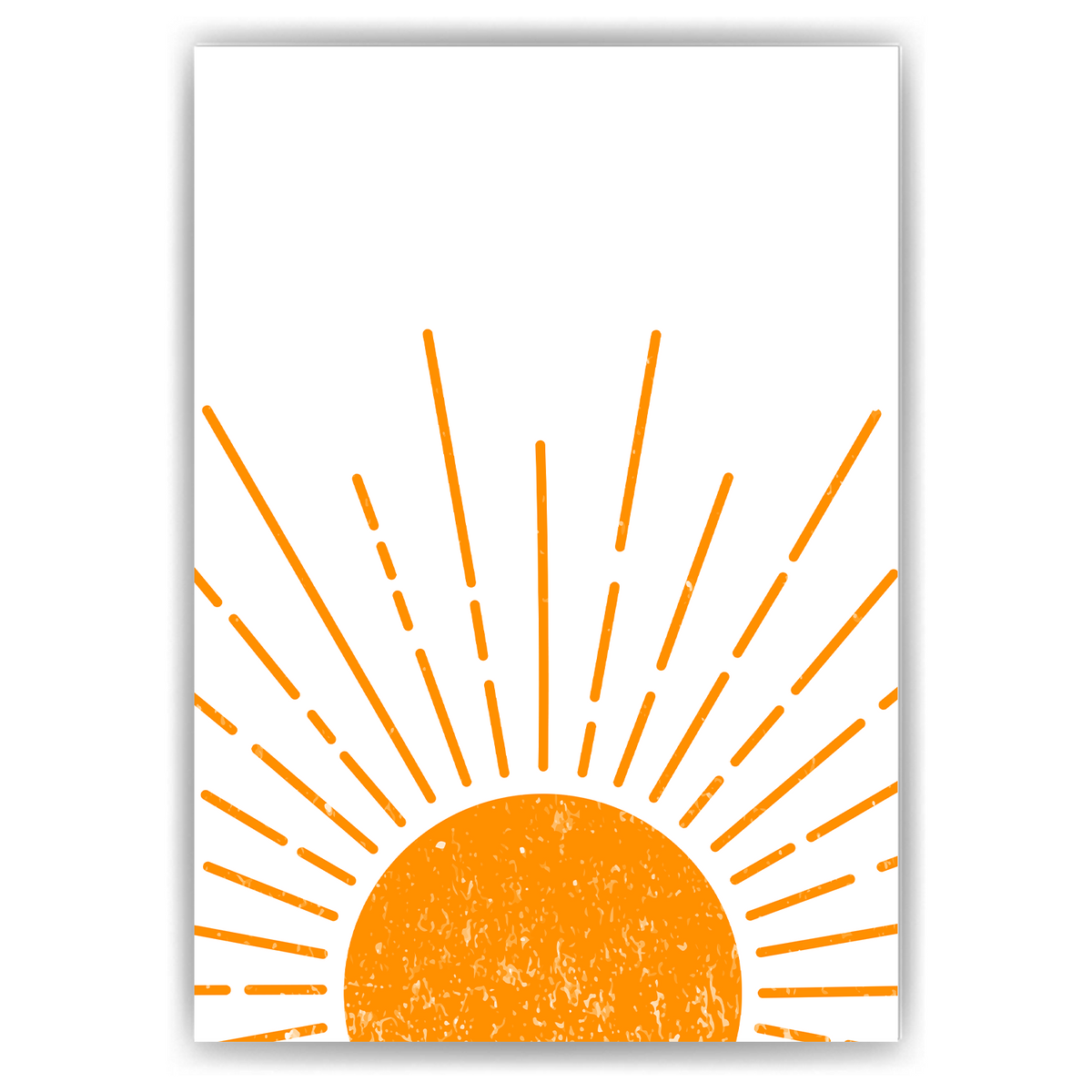 Sonnenaufgang Poster Boho Wandbild Minimalistisch Sonnenstrahlen