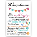 Personalisiertes Geschenk Schulanfang Affirmation Motivation Schulkind