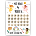 Einschulung Geschenk Countdown Schulanfang Schulkind Geschenkidee Schulanfänger