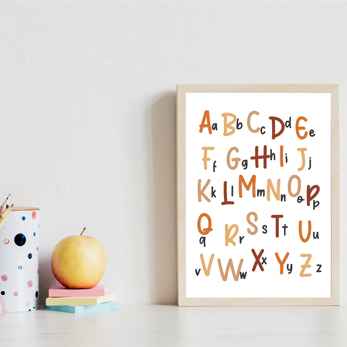 Alphabet Poster 2Er Set, Lernposter, Abc Poster, Spielzimmer – ESENYO