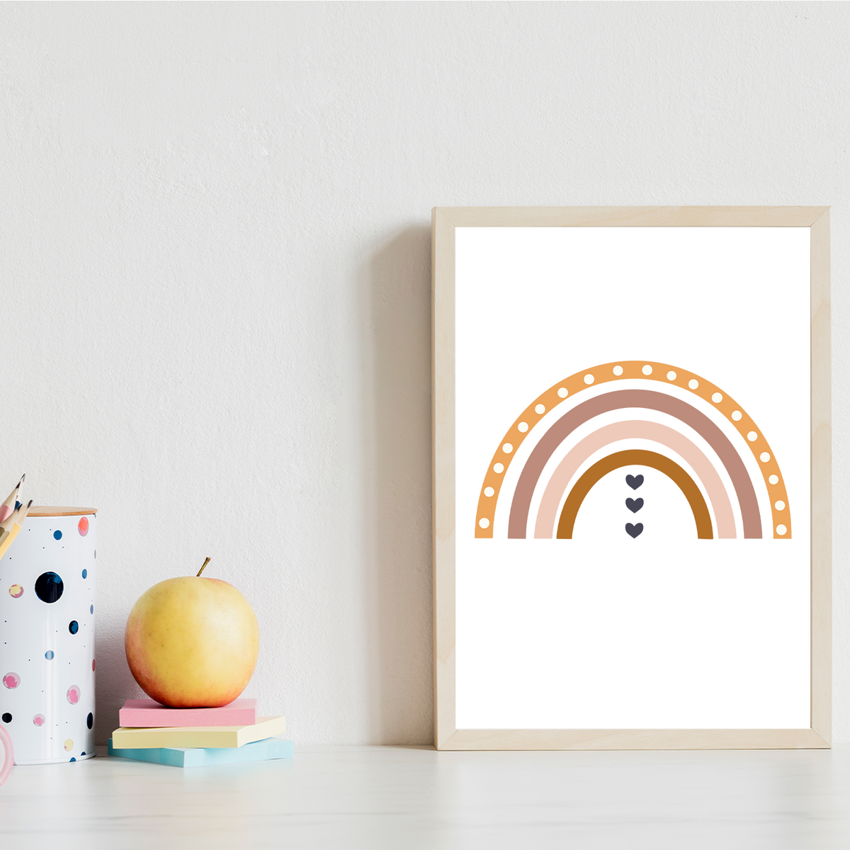ABC Kinderposter 3er Set Lernposter Sonne Regenbogen Alphabet | Kinderzimmer Wandbilder Einschulung Kindergarten Grundschule Lernhilfe für Kinder