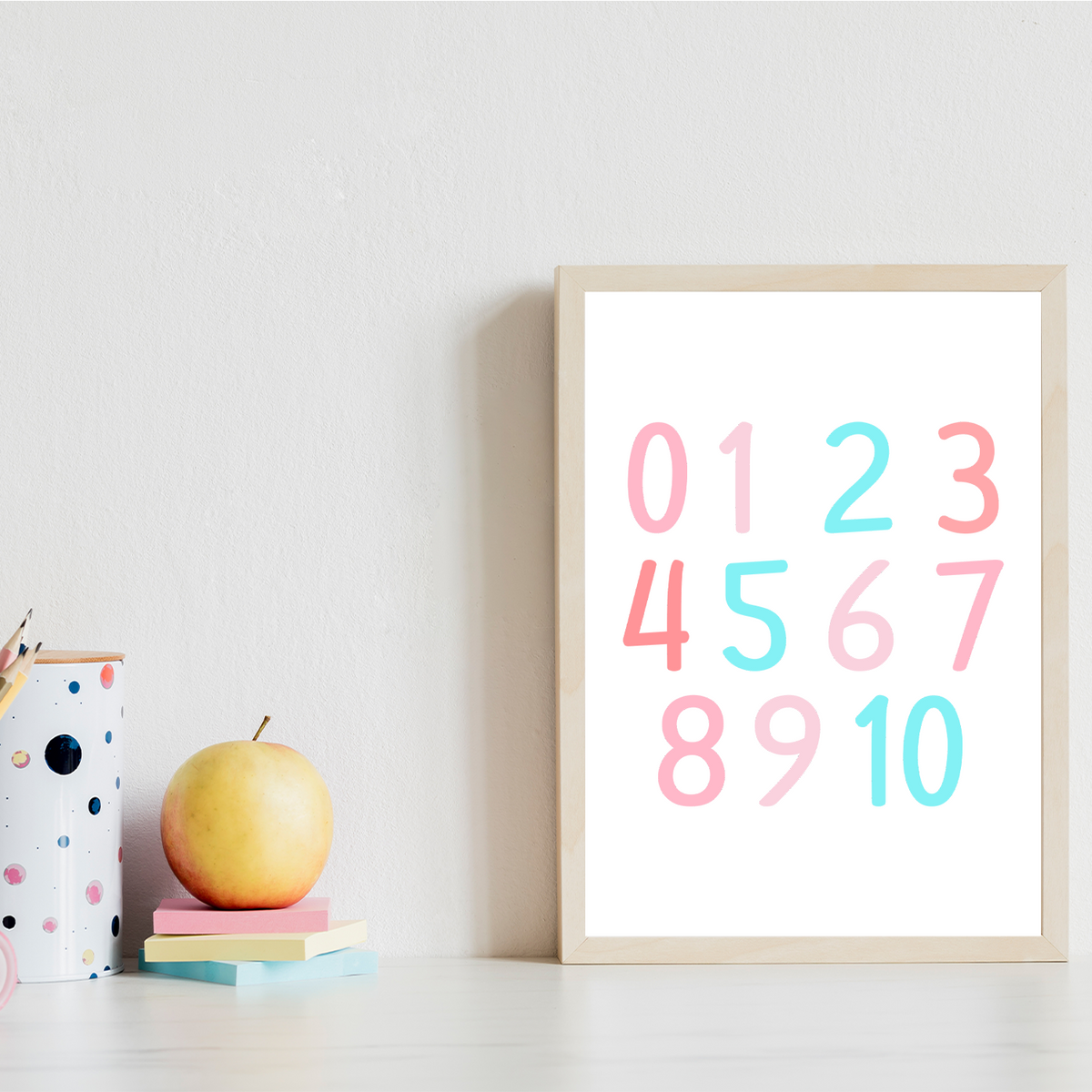 ABC Kinderposter 3er Set Lernposter Regenbogen Alphabet & Zahlen | Kinderzimmer Wandbilder Einschulung Kindergarten Grundschule Lernhilfe für Kinder