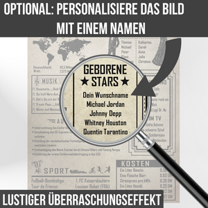 81. Geburtstag Geschenkidee personalisierbar | Poster Jahrgang 1943 Geschenk | Back in 1943 Rückblick