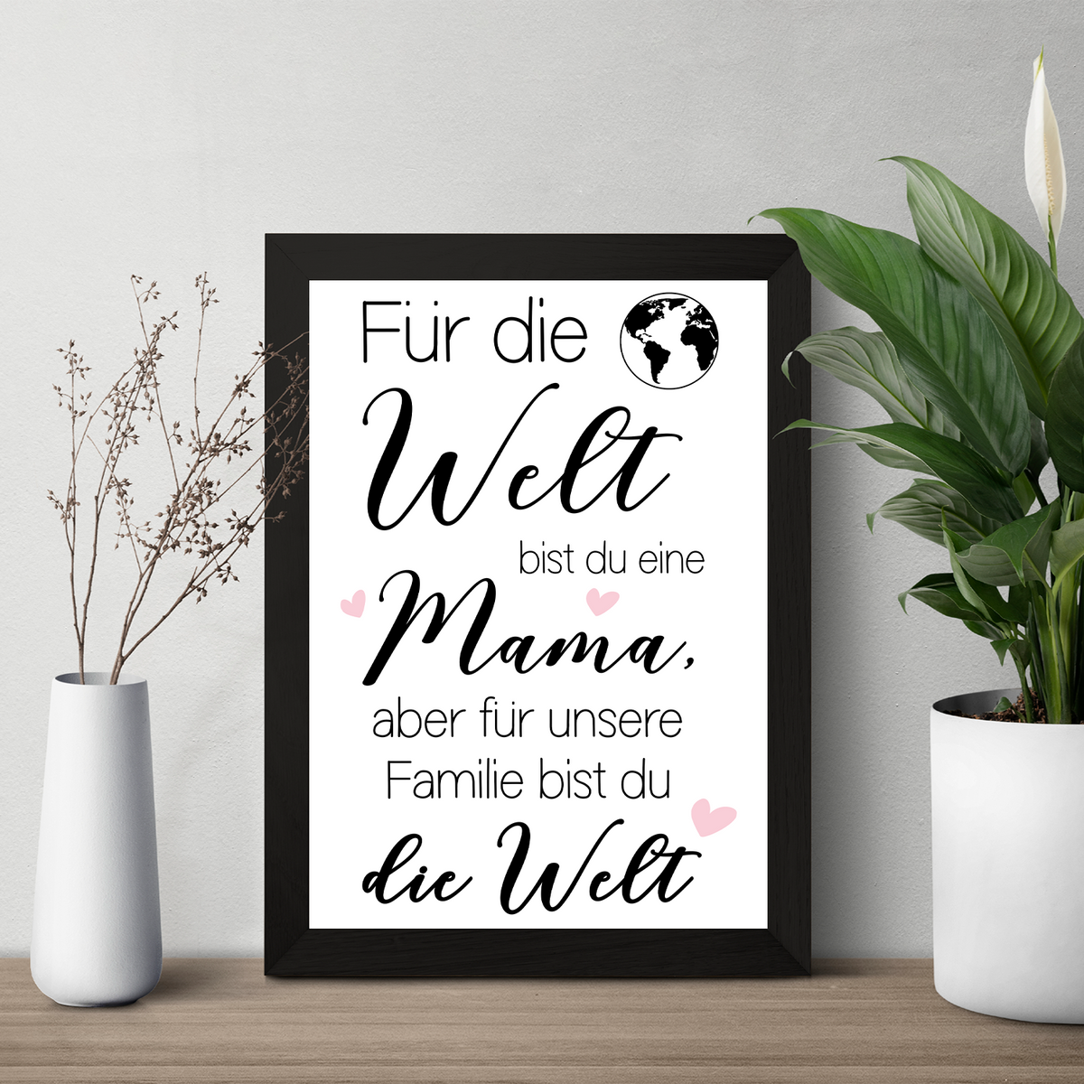 Mama DIN A4 Poster Danksagung Kunstdruck Muttertag Geschenk Dankeschön Beste Mutter Wandbild Mama Geburtstag Weihnachten