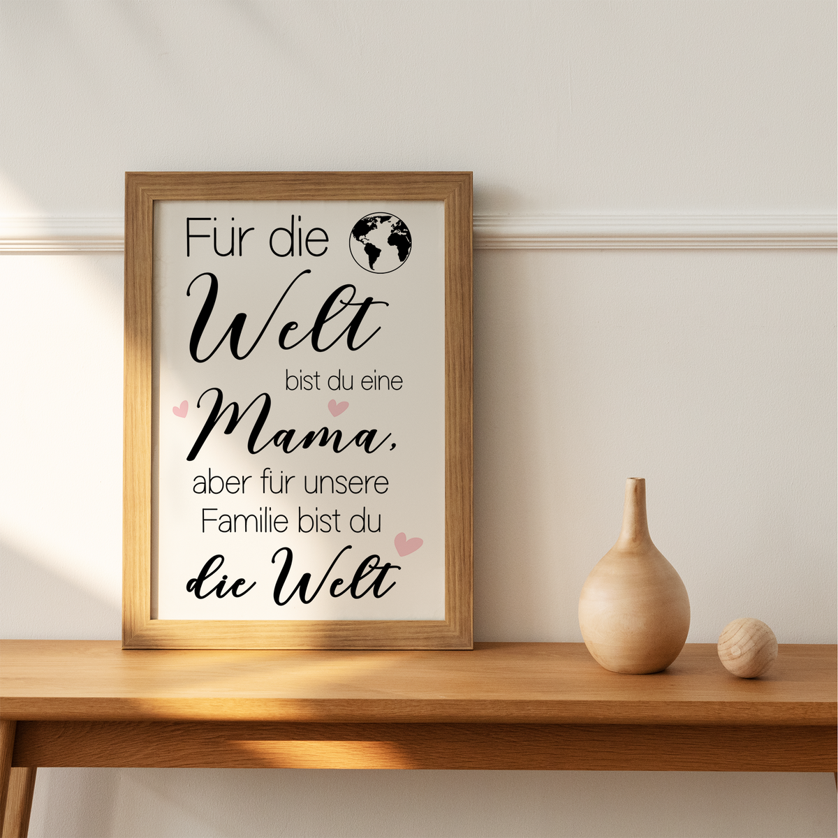 Mama DIN A4 Poster Danksagung Kunstdruck Muttertag Geschenk Dankeschön Beste Mutter Wandbild Mama Geburtstag Weihnachten