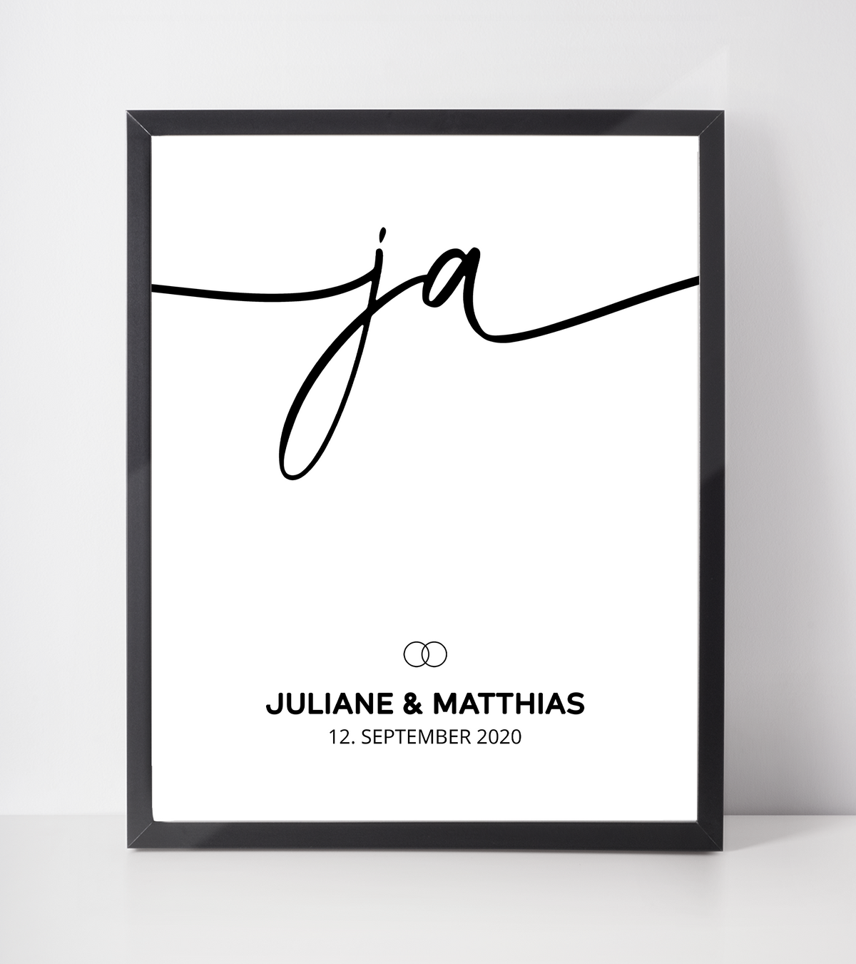 Hochzeitsposter Personalisiert Hochzeitsgeschenk | Hochzeitstag mit Brautpaar Namen | Hochzeit Poster