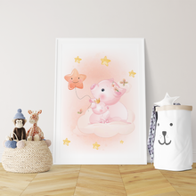 Laden Sie das Bild in den Galerie-Viewer, 3er Set Poster für Kinderzimmer Bilder Babyzimmer Babyparty Kinderposter Schweinchen
