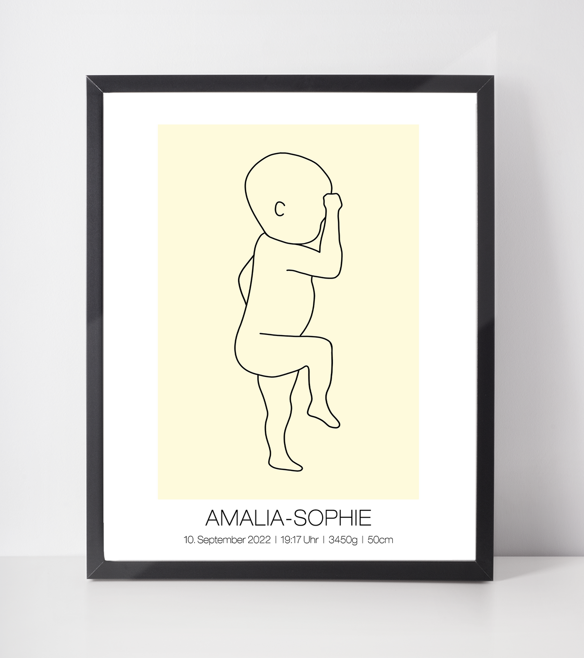 Geburtsposter personalisiert | Geschenk zur Geburt Babyposter | Kinderzimmer Babygeschenk