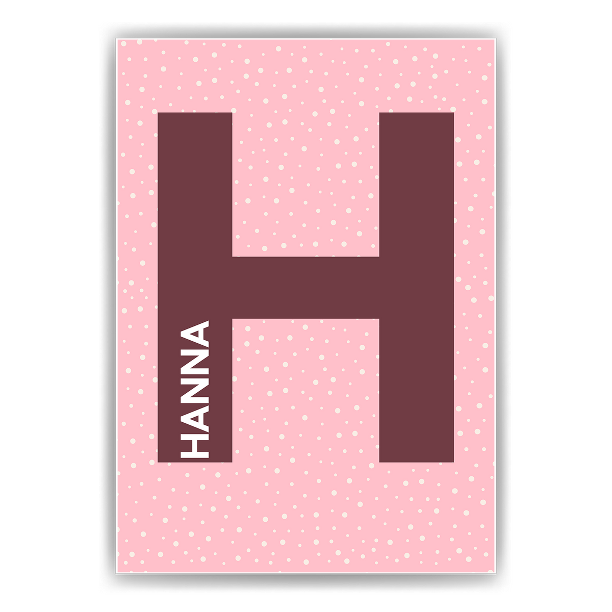 Personalisiertes Wandbild | Buchstabe Name Mädchen Kinderzimmer Babyposter Kinderposter Geschenk