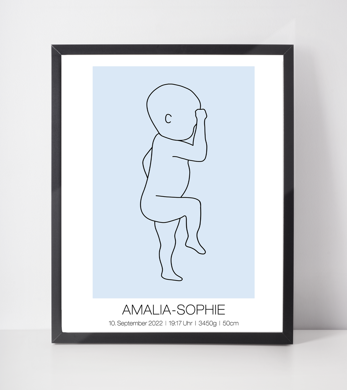 Geburtsposter personalisiert | Geschenk zur Geburt Babyposter | Kinderzimmer Babygeschenk