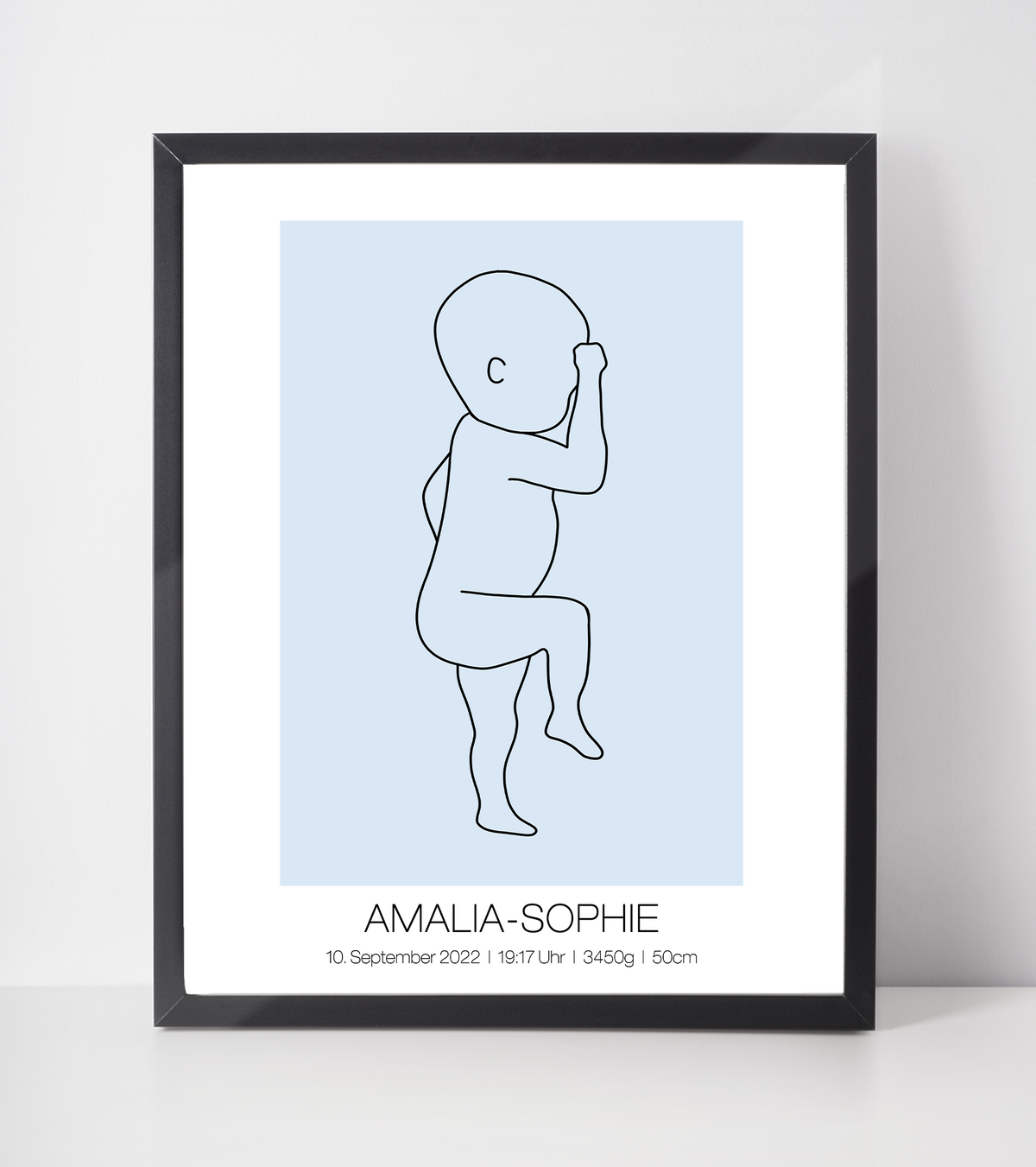 Geburtsposter personalisiert | Geschenk zur Geburt Babyposter | Kinderzimmer Babygeschenk