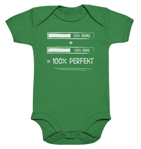 Mama + Papa = Perfekt Kurzarm Baby Body