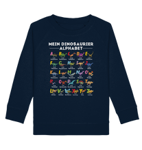 Laden Sie das Bild in den Galerie-Viewer, Schulkind Dino ABC Kinder Dinosaurier Alphabet Sweatshirt
