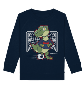 Fußballspieler Dino Fußballer Dinosaurier Fußball Sweatshirt