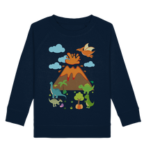 Laden Sie das Bild in den Galerie-Viewer, Dinosaurier Vulkan Dinos Kinder Sweatshirt
