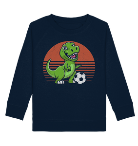 Fußball Jungs Fußballer Dinosaurier Fußballspieler Sweatshirt