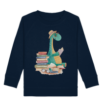 Laden Sie das Bild in den Galerie-Viewer, Dinosaurier Bücherwurm Dino Kinder Sweatshirt
