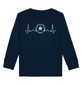 Fußballspieler Herzschlag Fußball Kinder Fußballer Sweatshirt