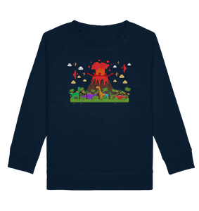 Dinosaurier Vulkan Dino Kinder Sweatshirt