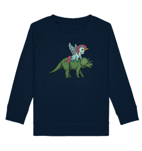 Dinosaurier Einhorn reitet Dino Kinder Sweatshirt