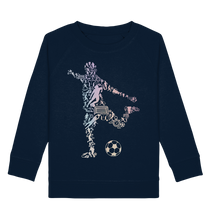 Laden Sie das Bild in den Galerie-Viewer, Fußball Motiv Fußballer Silhouette Fußballspieler Sweatshirt

