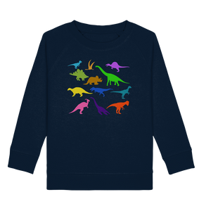 Dinosaurier Bunte Dinos Kinder Sweatshirt