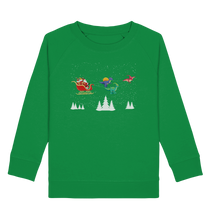 Laden Sie das Bild in den Galerie-Viewer, Dinosaurier Weihnachten Dino Schlitten Kinder Sweatshirt
