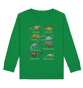 Dinosaurier Arten Mädchen Dino Kinder Sweatshirt