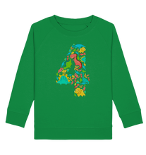 Laden Sie das Bild in den Galerie-Viewer, 4. Geburtstag Dinosaurier 4 Jahre Dino Kinder Sweatshirt
