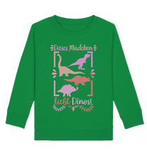 Laden Sie das Bild in den Galerie-Viewer, Mädchen Dinosaurier Fan Dino Sweatshirt
