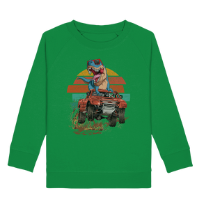 Dinosaurier Monstertruck Trex Dino Retro Kinder Sweatshirt