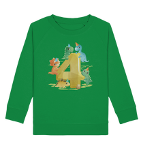 Laden Sie das Bild in den Galerie-Viewer, Dinosaurier 4 Jahre alt Dino 4. Geburtstag Sweatshirt
