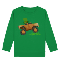 Laden Sie das Bild in den Galerie-Viewer, Monstertruck St. Patricks Day Kinder Langarm Sweatshirt
