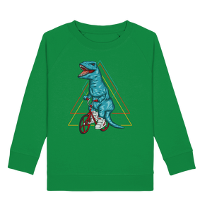 Dino Fahrrad Trex Kinder Dinosaurier Sweatshirt
