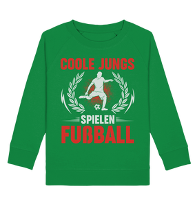 Coole Jungs spielen Fußball Sweatshirt Jungen Fußballspieler Geschenk