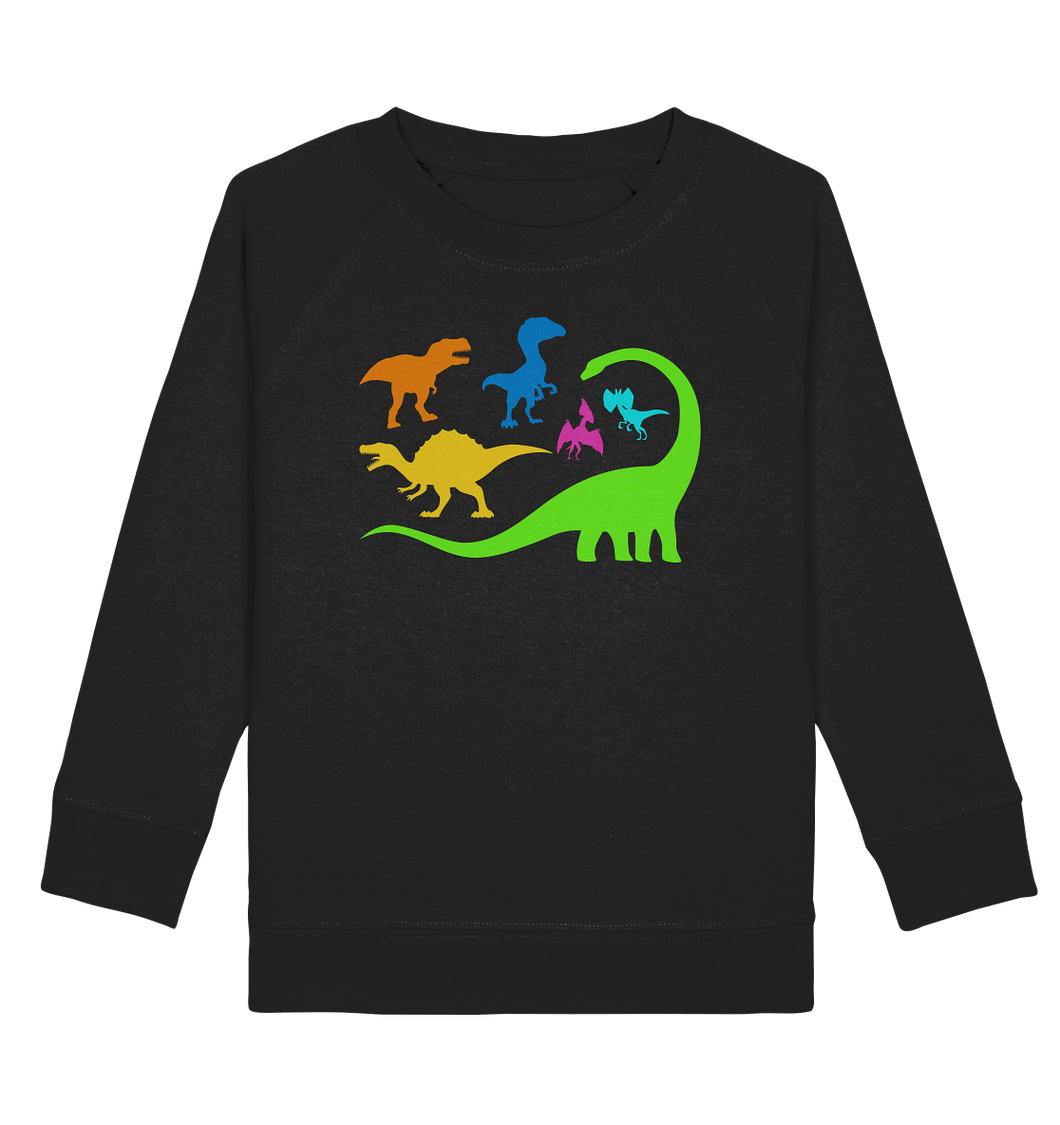 Dinosaurier Bunt Dino Kinder Sweatshirt